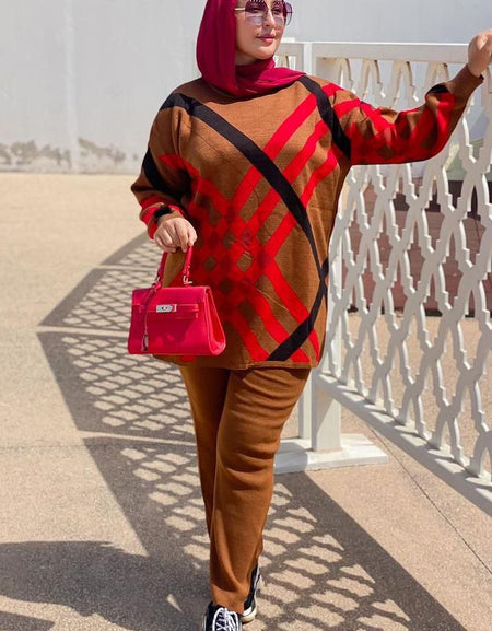 Ensemble Tricoté 2 Pièces : Le Look Parfait pour l'automne-hiver