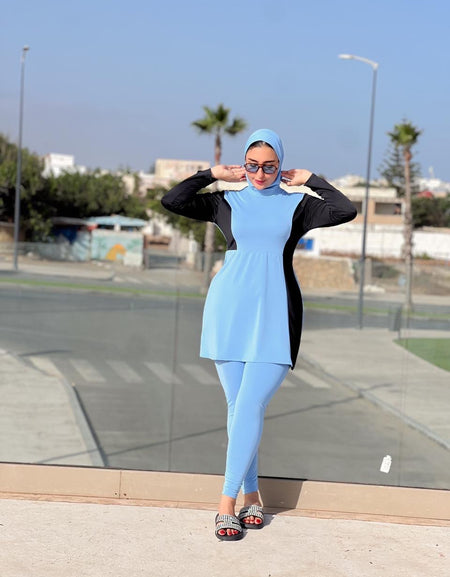 Burkini 3 pièces – Chic & Minimaliste pour un Été Actif