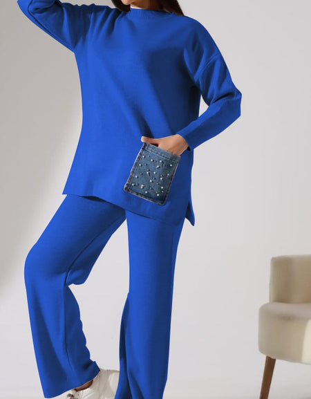 ensemble deux pièces poche jeans