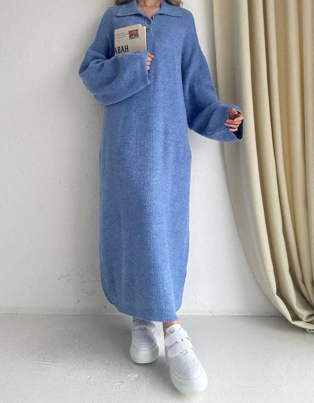 La robe tricotée longue : Confort et Style
