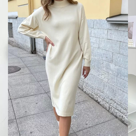 Robe longue tricotée