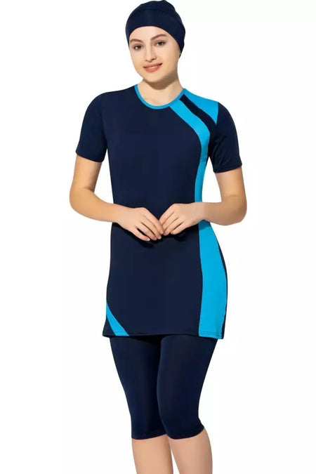 Maillot de Bain demi manche 3 pièces