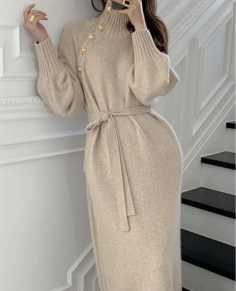 robe longue en maille