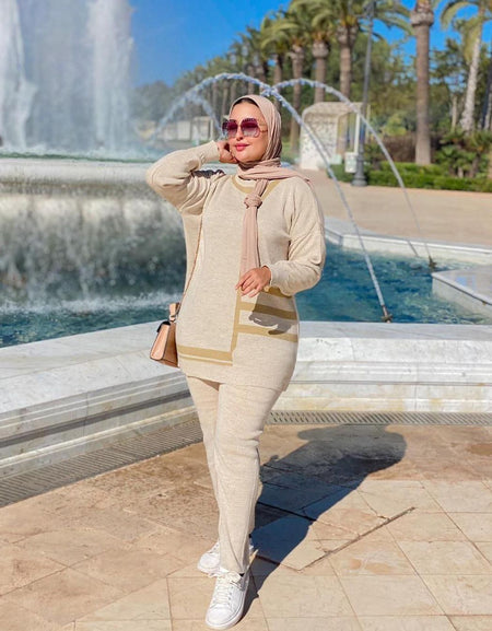 Ensemble Femme Tricoté 2 Pièces : Élégance et Confort ref 8901