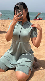 burkini demi manche 3 pièces