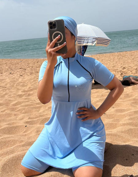 burkini demi manche 3 pièces