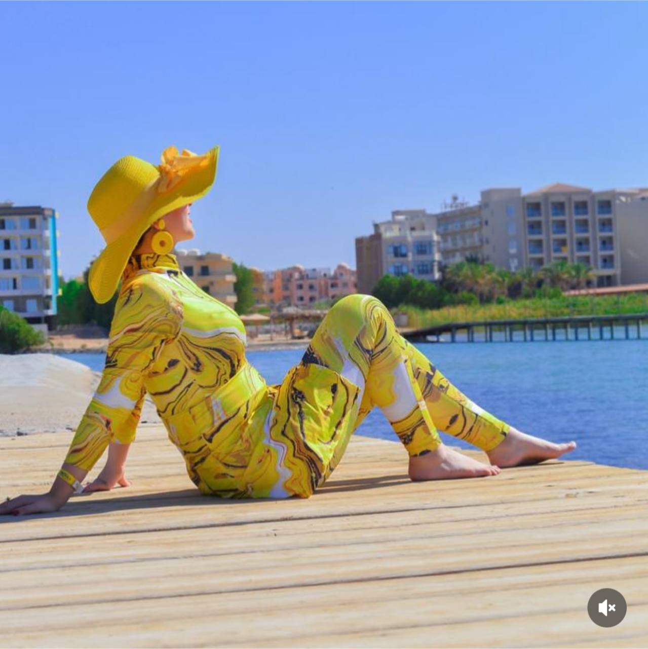 Burkini Élégance Océan - Motif Marbré