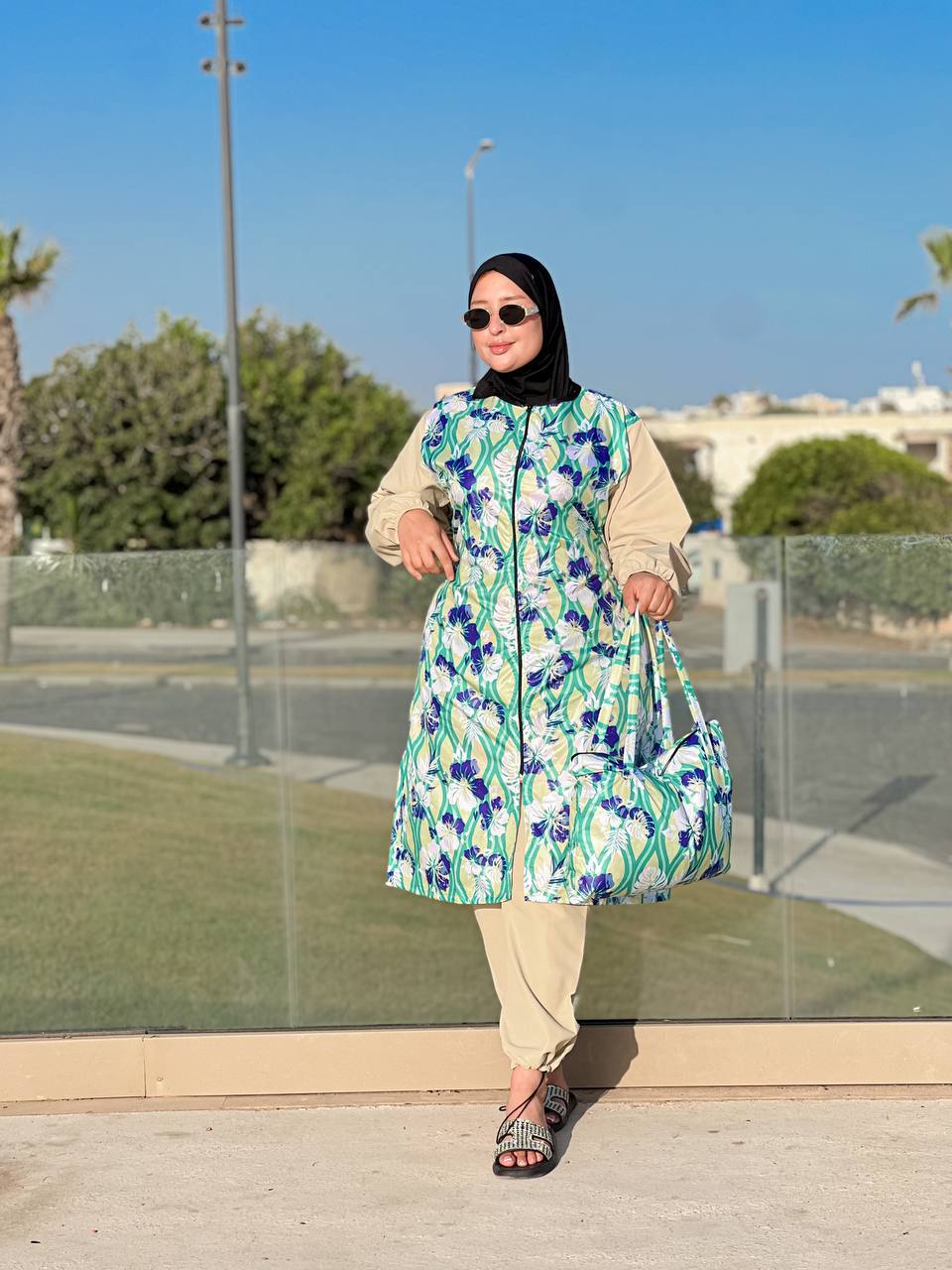 Burkini Grande Taille Imprimé Tropical – Du XL au 6XL