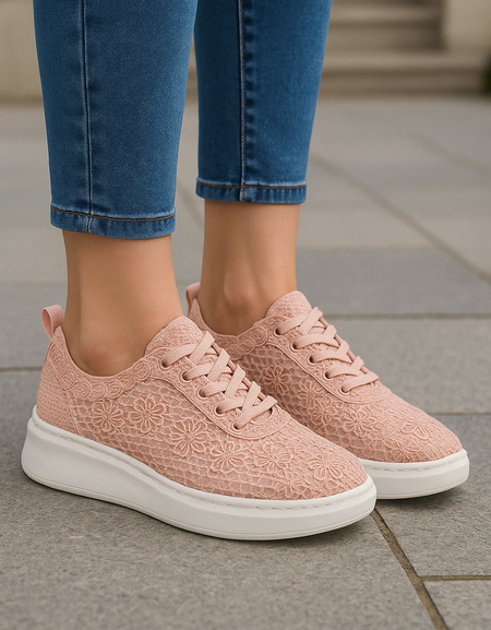 Baskets en dentelle femme – Élégance & Confort au quotidien