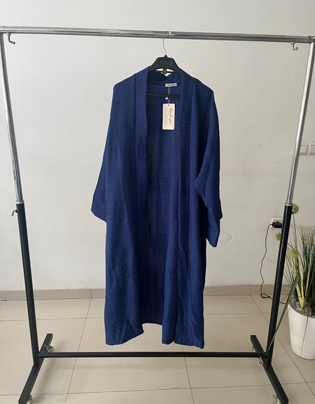 Kimono long en lin - Coupe ample et fluide