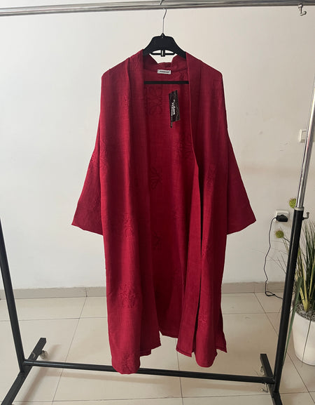 Kimono long en lin - Coupe ample et fluide