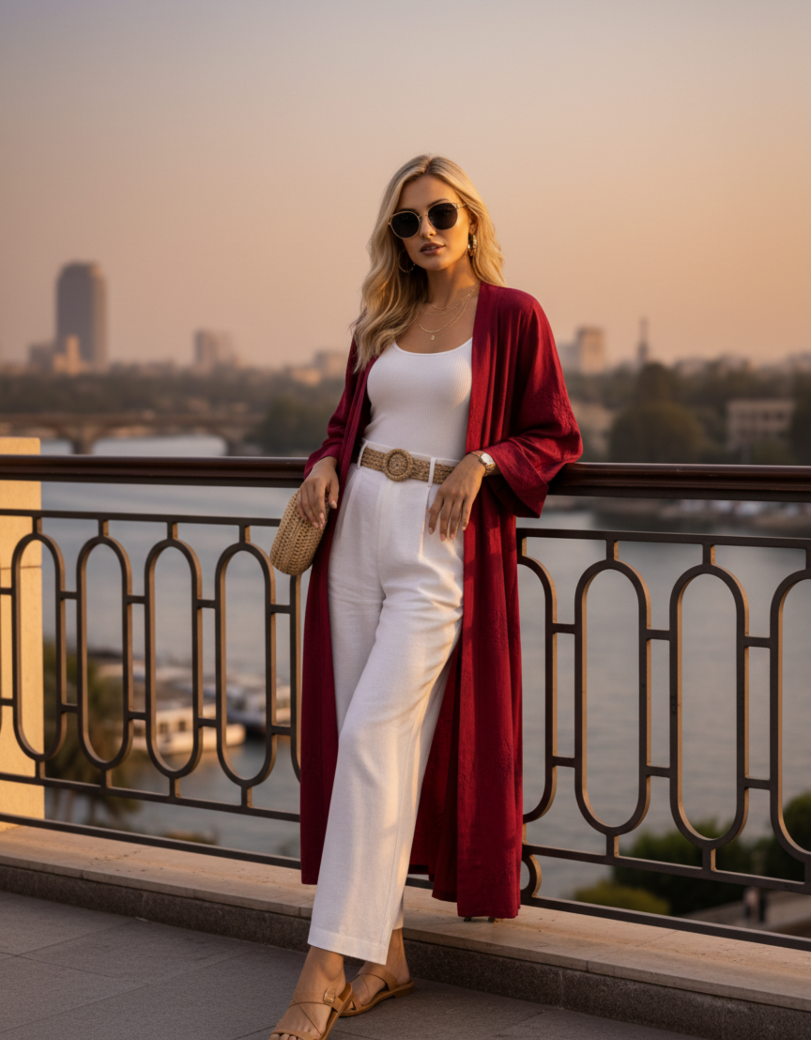 Kimono Bordeaux Élégance Luxe