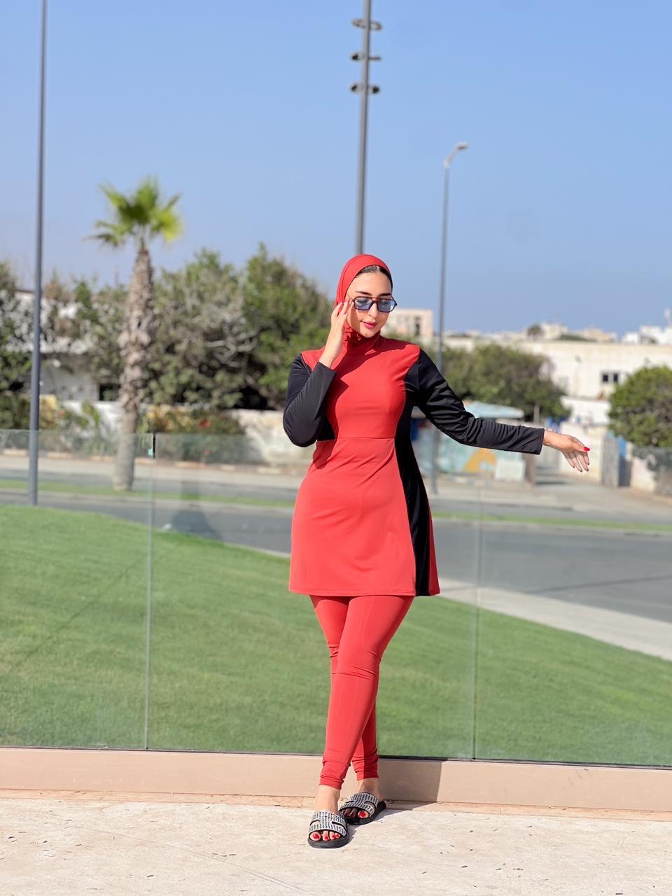 Burkini 3 pièces  – Chic & Minimaliste pour un Été Actif