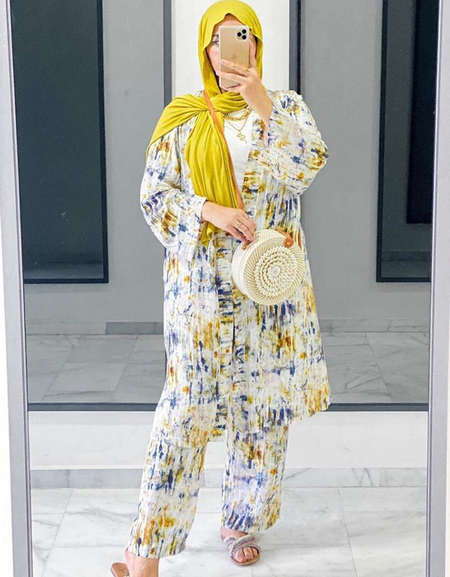 Ensemble Cardigan  Et Pantalon avec ceinture