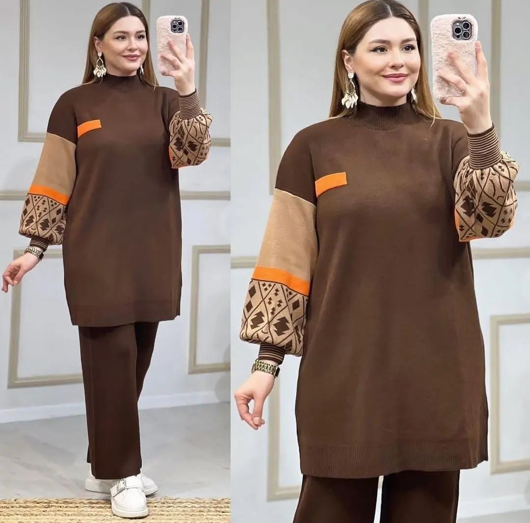 Ensemble femme 2 pièces en laine maroc