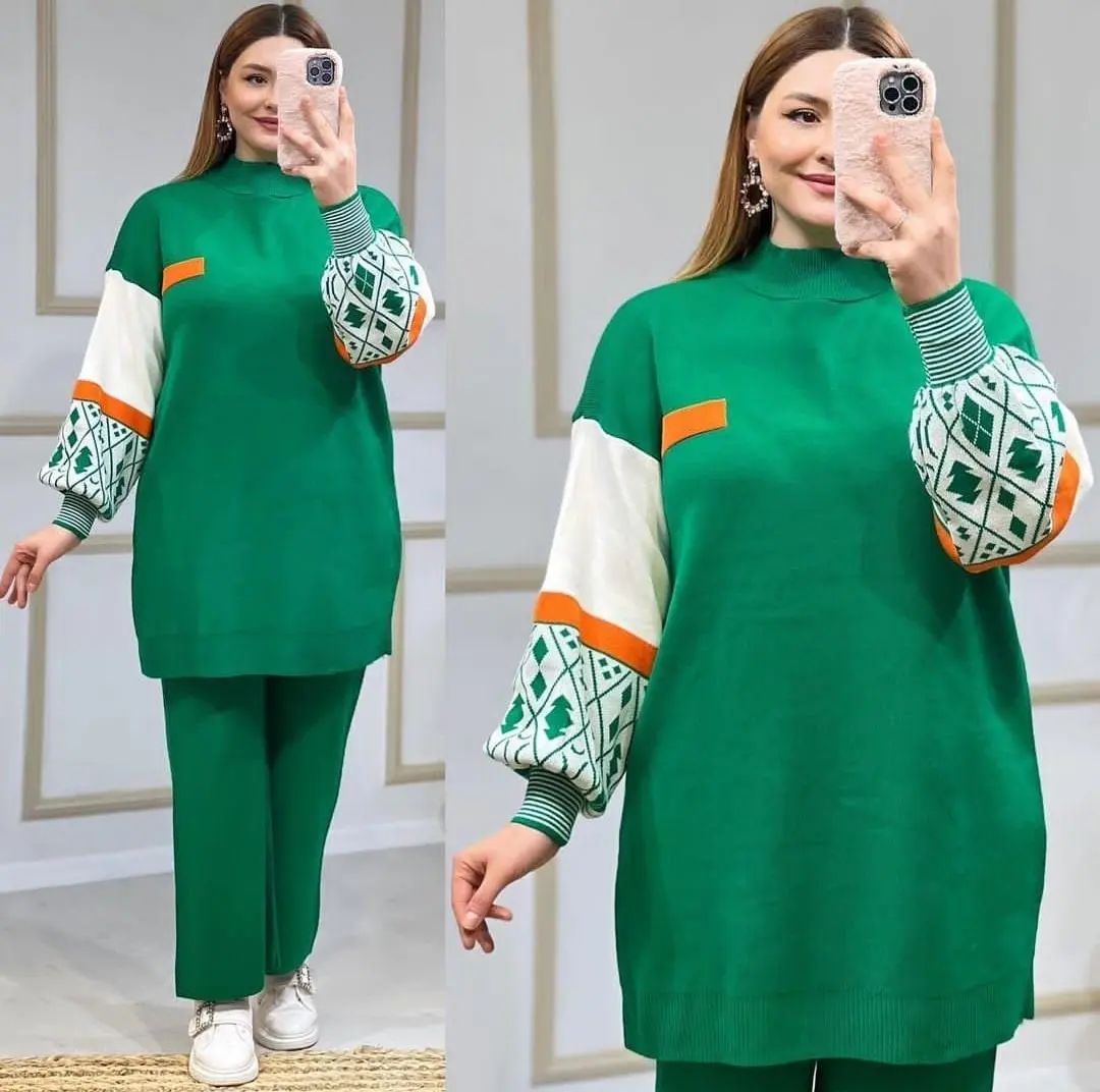 Ensemble femme 2 pièces en laine maroc